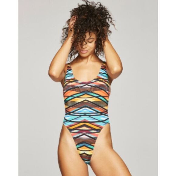 Kiki Rio Coco Beach Cate High Leg One Piece Swimsuit - Picture 1 of 3